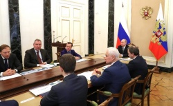 G. Kraskinov made a report on microelectronics at the meeting with President Vladimir Putin